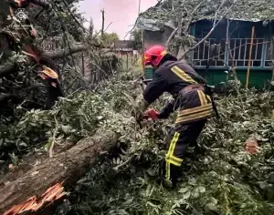 Рятувальники Черкащини долають наслідки негоди в області