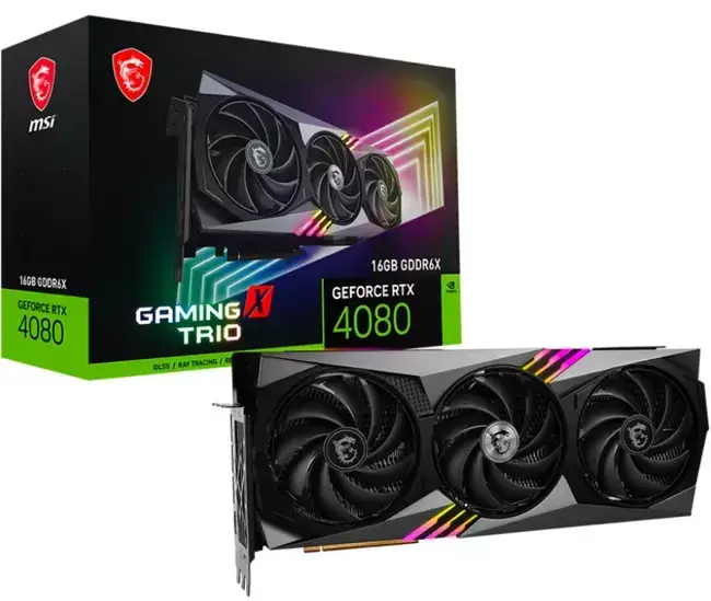 MSI GeForce RTX 4080 16GB GDDR6X GAMING X TRIO MSI GeForce RTX 4080 16GB GDDR6X GAMING X TRIO