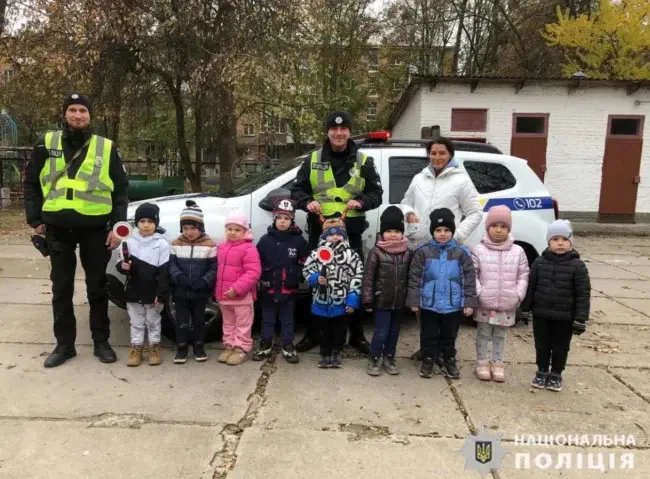 Уманські поліцейські провели заняття з безпеки дорожнього руху для малечі