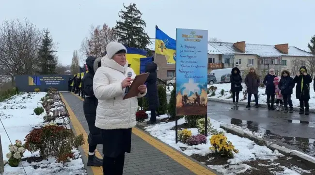 На Уманщині відкрили ще одну Алею Слави та пам'яті Героїв
