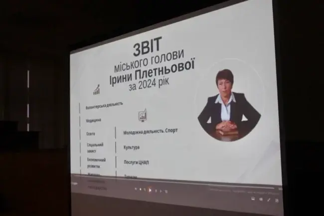 Міський голова Ірина Плетньова представила щорічний звіт за 2024 рік