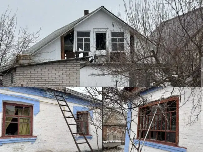 На Уманщині внаслідок атаки дронів постраждали житлові будинки