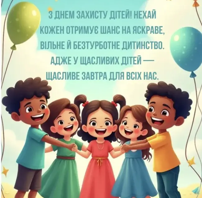 Привітання у прозі та віршах до Дня захисту дітей