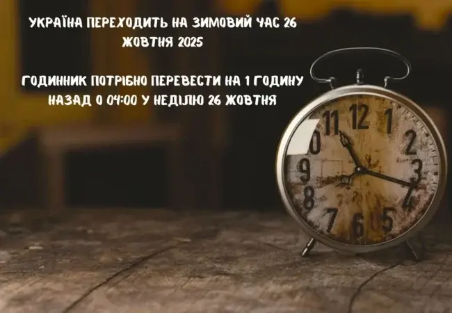 У ніч із суботи на неділю, 26 жовтня, не забудьте про традиційний ритуал — о 4:00 ранку стрілки годинника потрібно перевести на одну годину назад. Так, цього разу маємо офіційний бонус — додаткову годину сну!Перехід на зимовий час — не примха, а правило, закріплене постановою Кабінету Міністрів України від 13 травня 1996 року. Вона визначає, що українці переводять годинники двічі на рік — навесні на літній час, а восени — на зимовий, в останню неділю березня та жовтня.
Більшість сучасних гаджетів, як-от смартфони й ноутбуки, оновлять час автоматично. Але якщо вдома є механічний годинник або старий кнопковий телефон, краще перевірити — вони можуть лишитися «в минулому».
