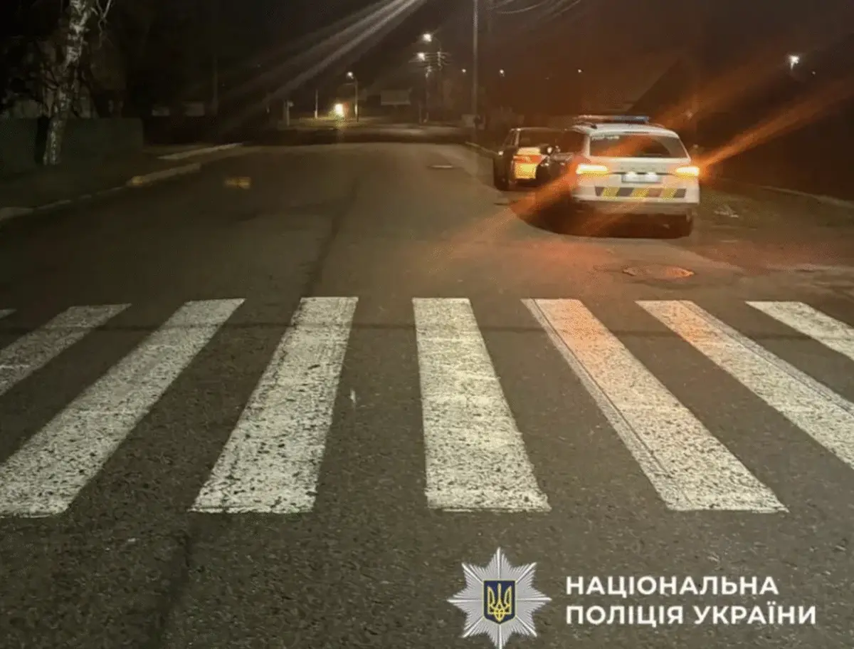 Вчора на Черкащині сталося дві ДТП на пішохідних переходах