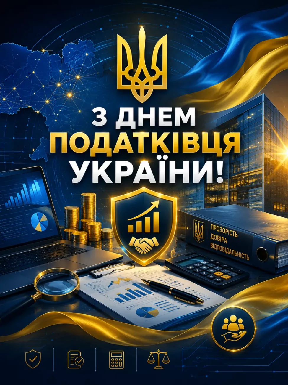 Найкращі привітання з Днем податківця 2026: вірші, картинки та проза