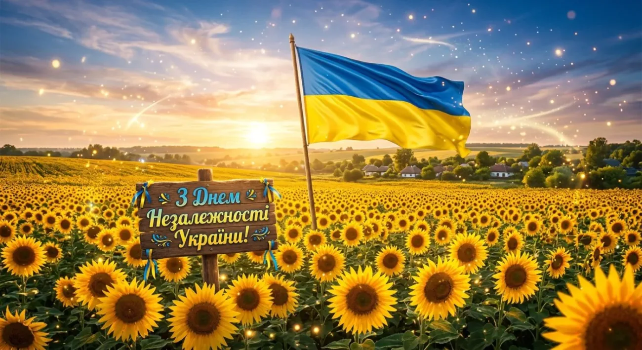 Привітання з Днем Незалежності України 2026: 35 років свободи — слова, які торкнуться серця