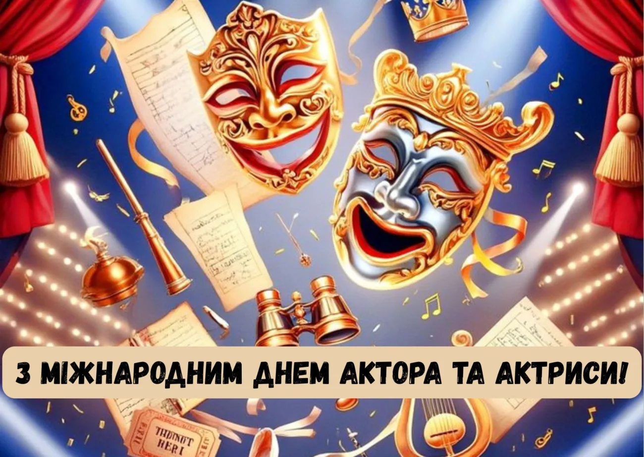 Привітання з Міжнародним днем актора та акторки 2026: як оригінально привітати артиста
