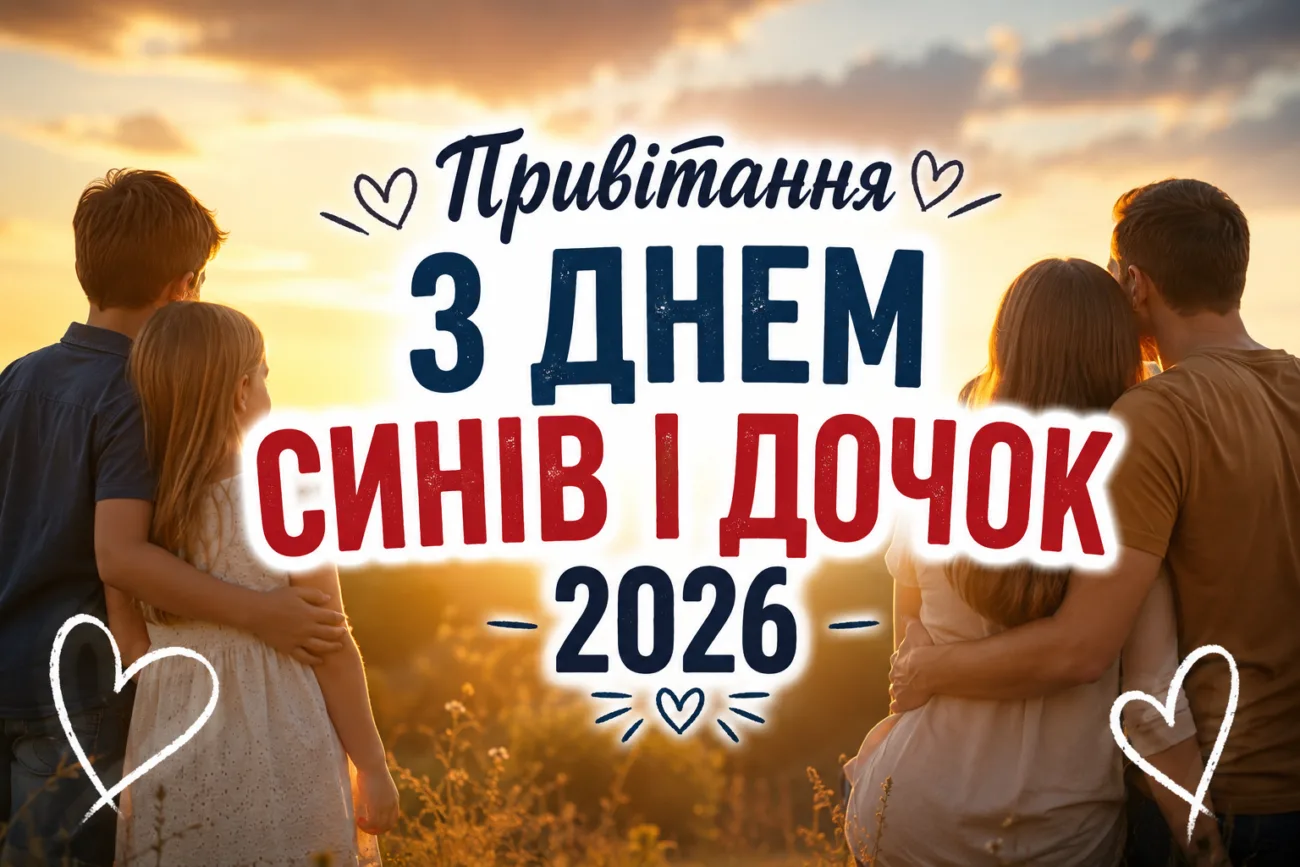 Привітання З Днем синів і дочок 2026: найтепліші слова для найдорожчих людей