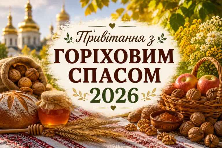 Привітання з Горіховим Спасом 2026: щирі побажання миру, здоров'я та достатку