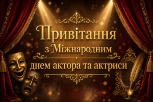 Привітання з Міжнародним днем актора та актриси 2026: як оригінально привітати артиста
