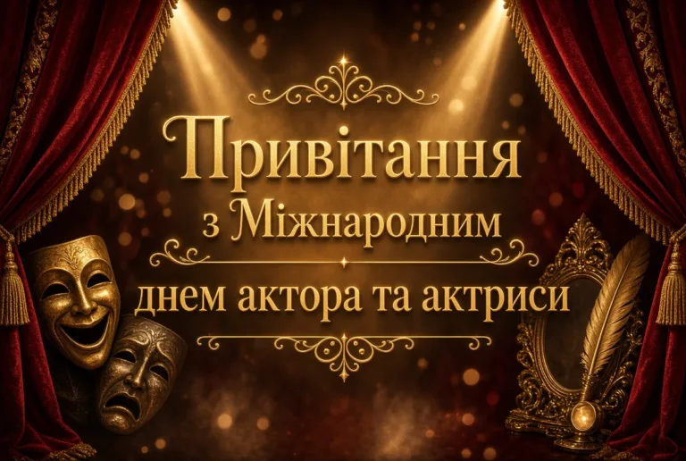 Привітання з Міжнародним днем актора та актриси 2026: як оригінально привітати артиста