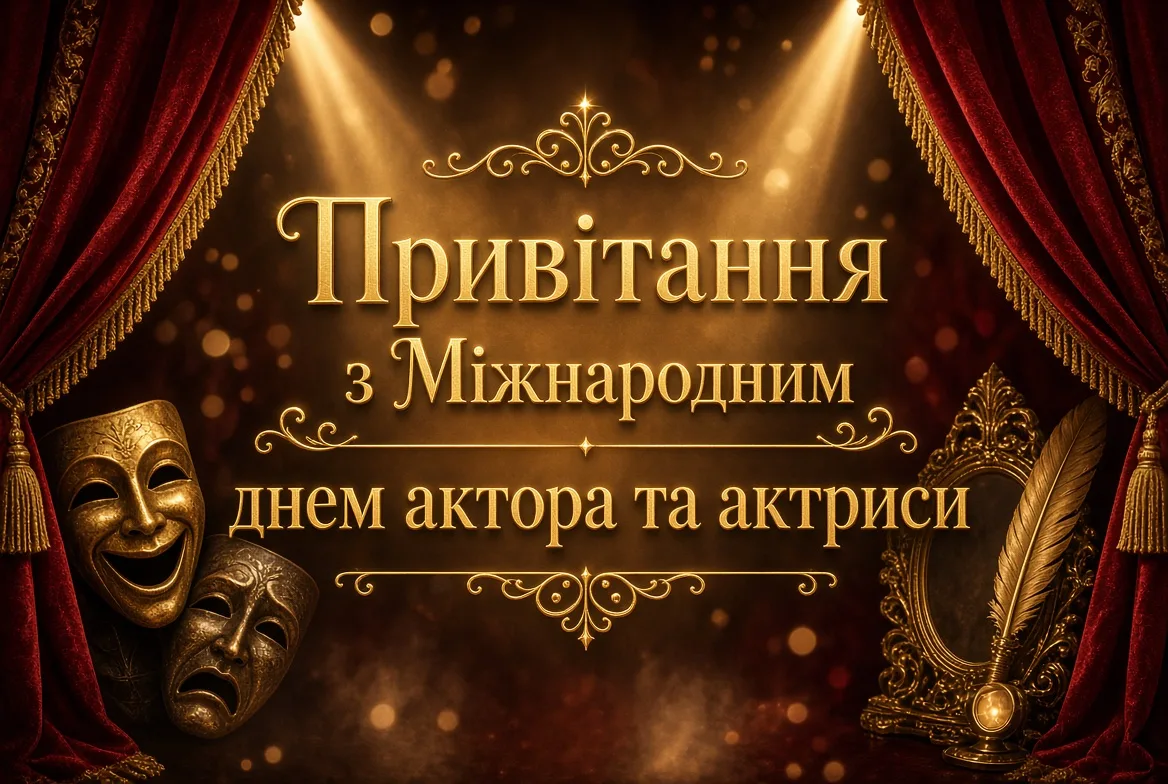 Привітання з Міжнародним днем актора та актриси 2026: як оригінально привітати артиста