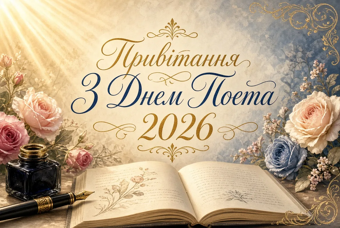 Привітання з Днем поета 2026: слова про натхнення, музу та силу таланту