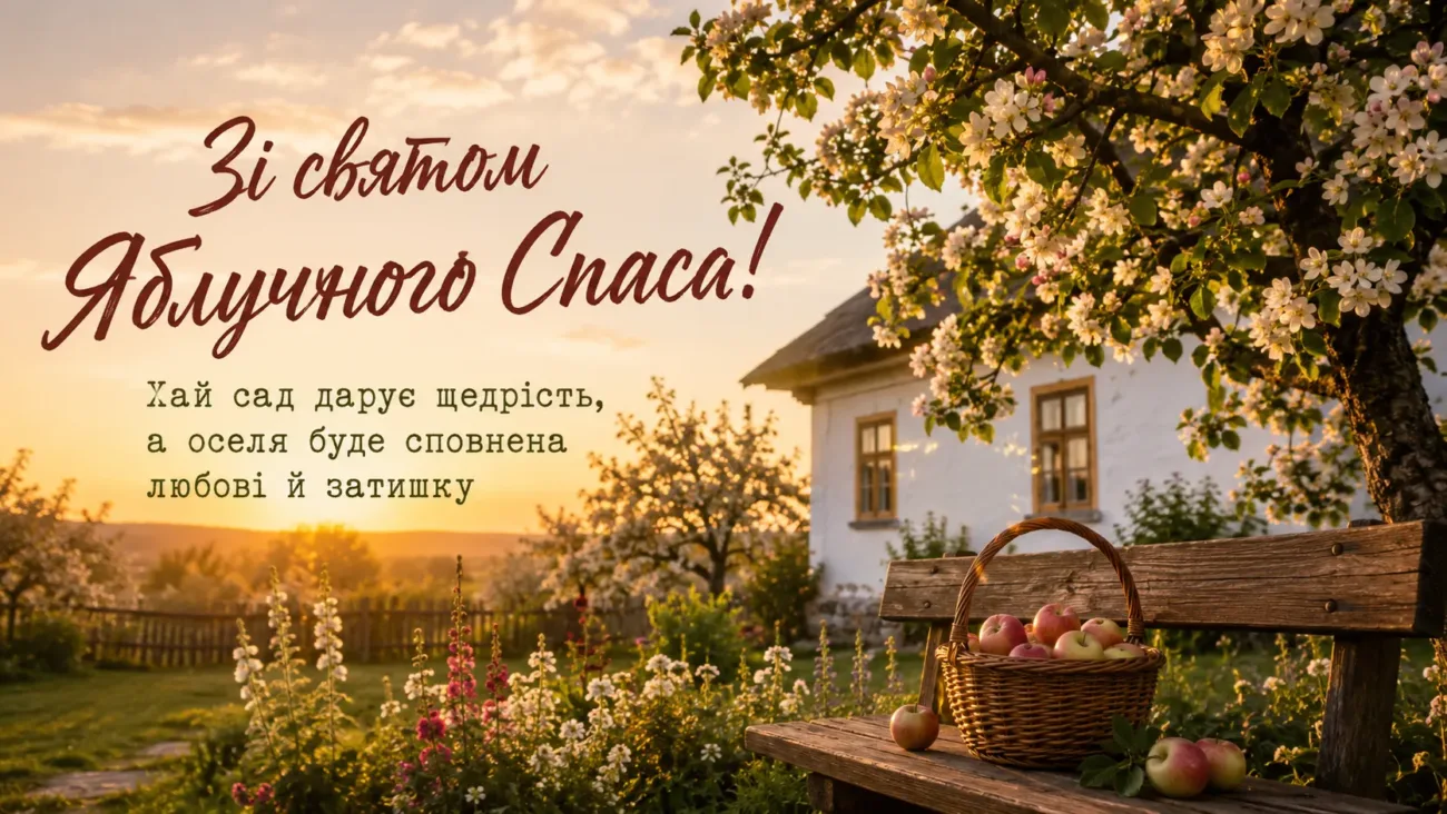 Привітання з Яблучним Спасом 2026: красиві слова, які принесуть святковий настрій