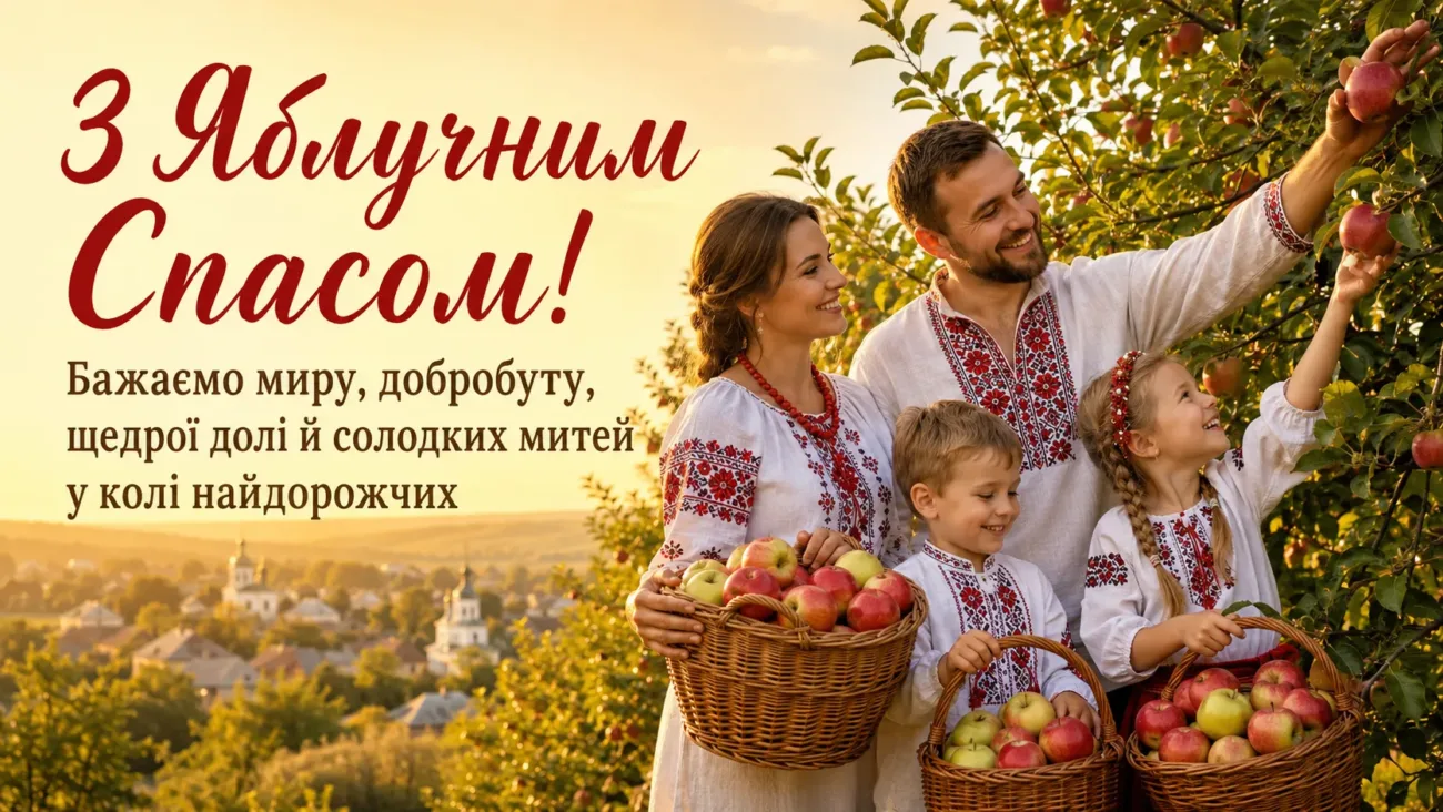 Привітання з Яблучним Спасом 2026: красиві слова, які принесуть святковий настрій