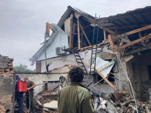 Вналідок атаки дронів на Черкащині постраждав житловий будинок і виникла пожежа
