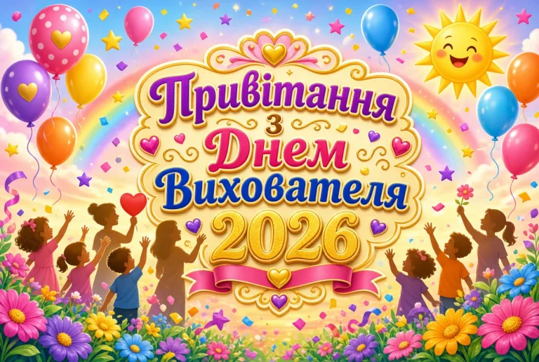 Привітання з Днем вихователя 2026: слова, після яких хочеться обійняти свого педагога