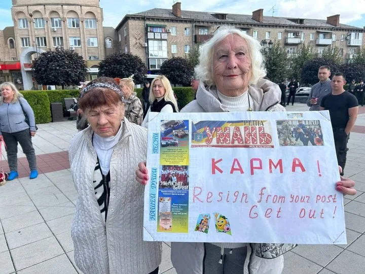 В Умані вчора протестували проти поновлення Плетньової на посаді мера