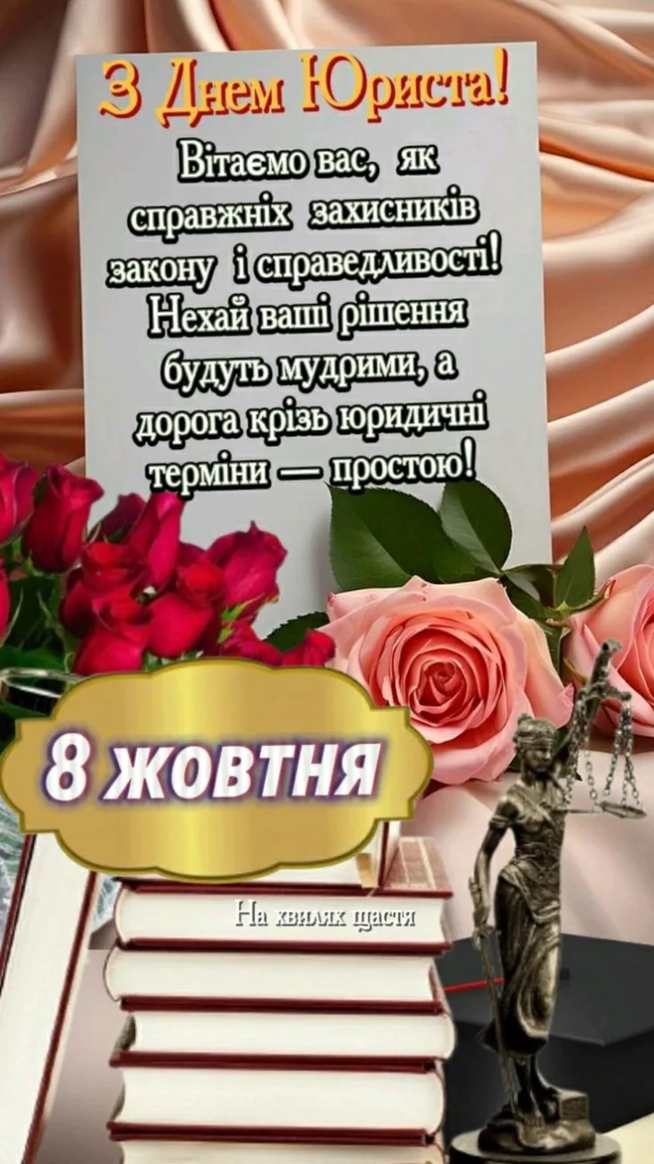 Зворушливі привітання з Днем юриста 2026