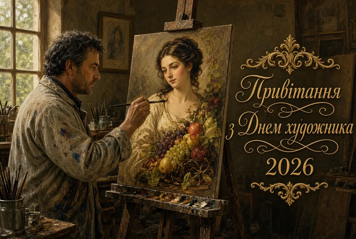 Привітання з Днем художника 2026 для тих, хто додає барв у наше життя