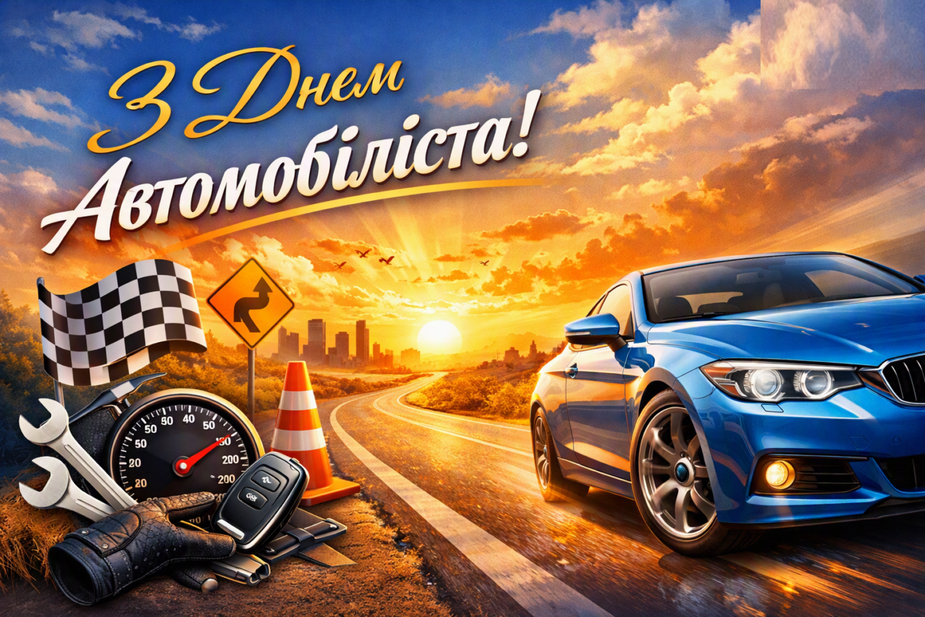 Листівки і привітання з Днем автомобіліста 2026